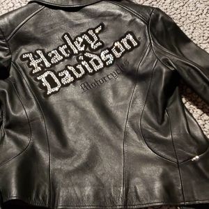 Harley Davidson Jacket with Sworvski crystals, like new